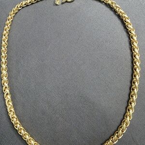 Jones New York - Gold Tone - Braided Chain Necklace - Item 444